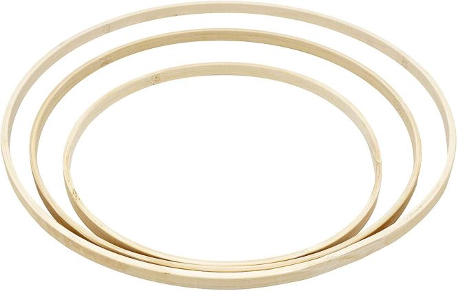 Bambus Ringe Holzringe zum Basteln Blumengestecke (3-Pack, 50cm) – Bild 8